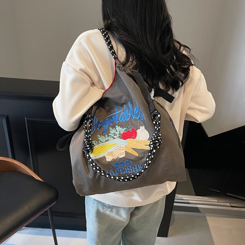Vegetable Tote Embroidered Bag