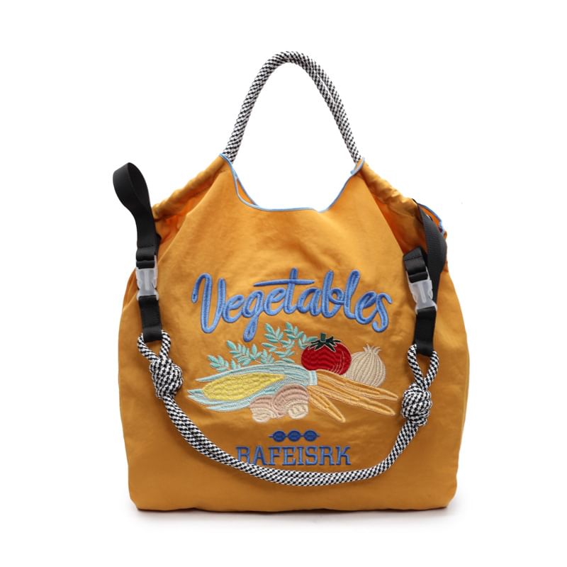 Vegetable Tote Embroidered Bag