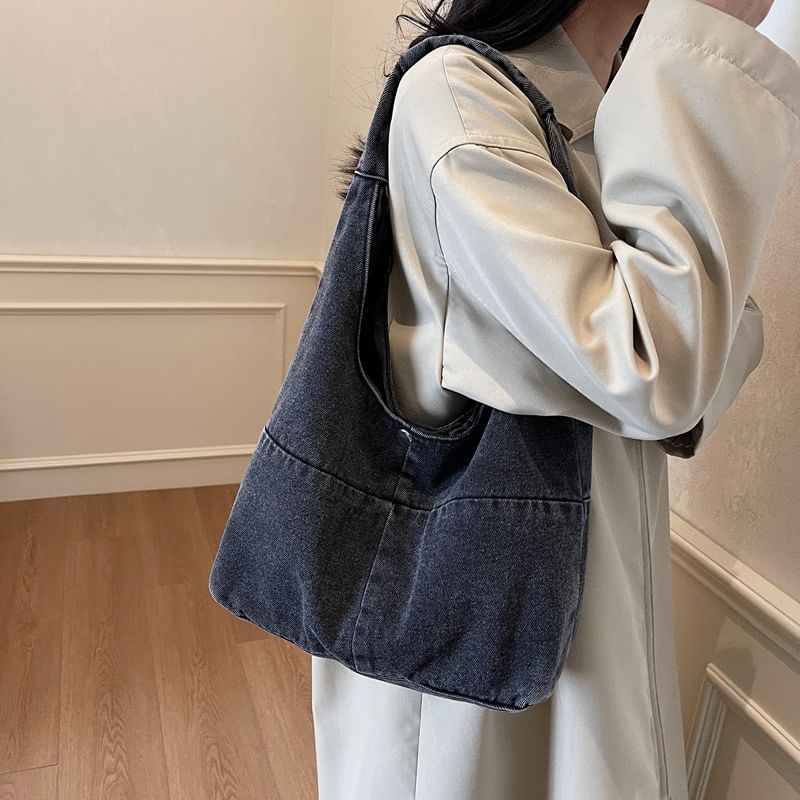 Shoulder Bag Denim Washed