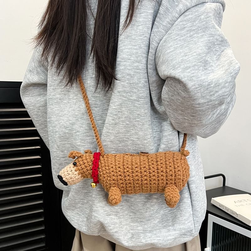 Knit Bag Crossbody Dog