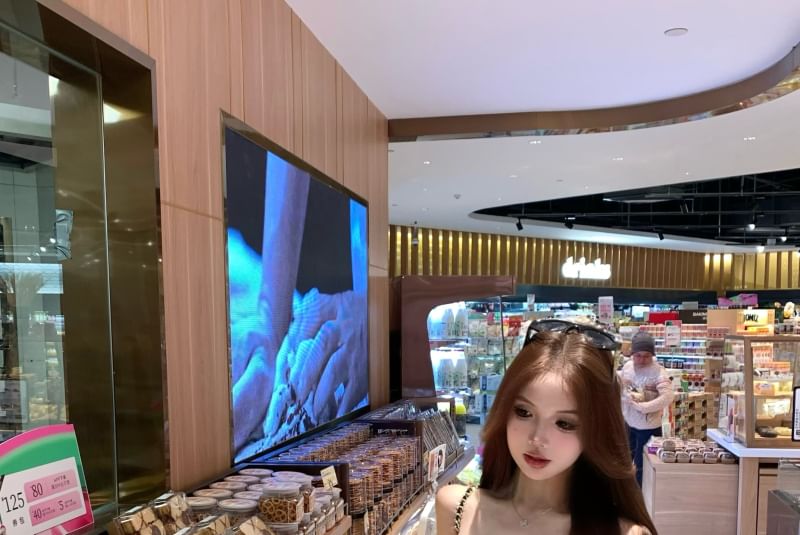 Dress Striped Midi Tube Sheath