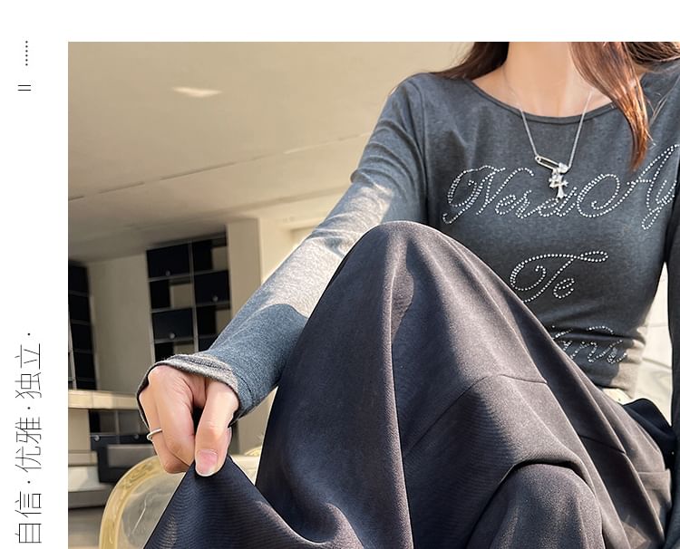 Leg Print Wide Pants Dress (Various High Waist Designs)