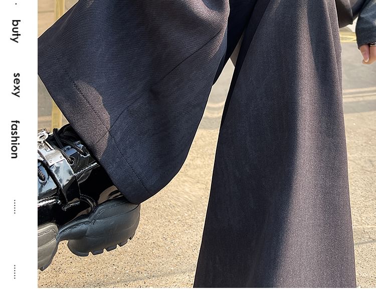 Leg Print Wide Pants Dress (Various High Waist Designs)