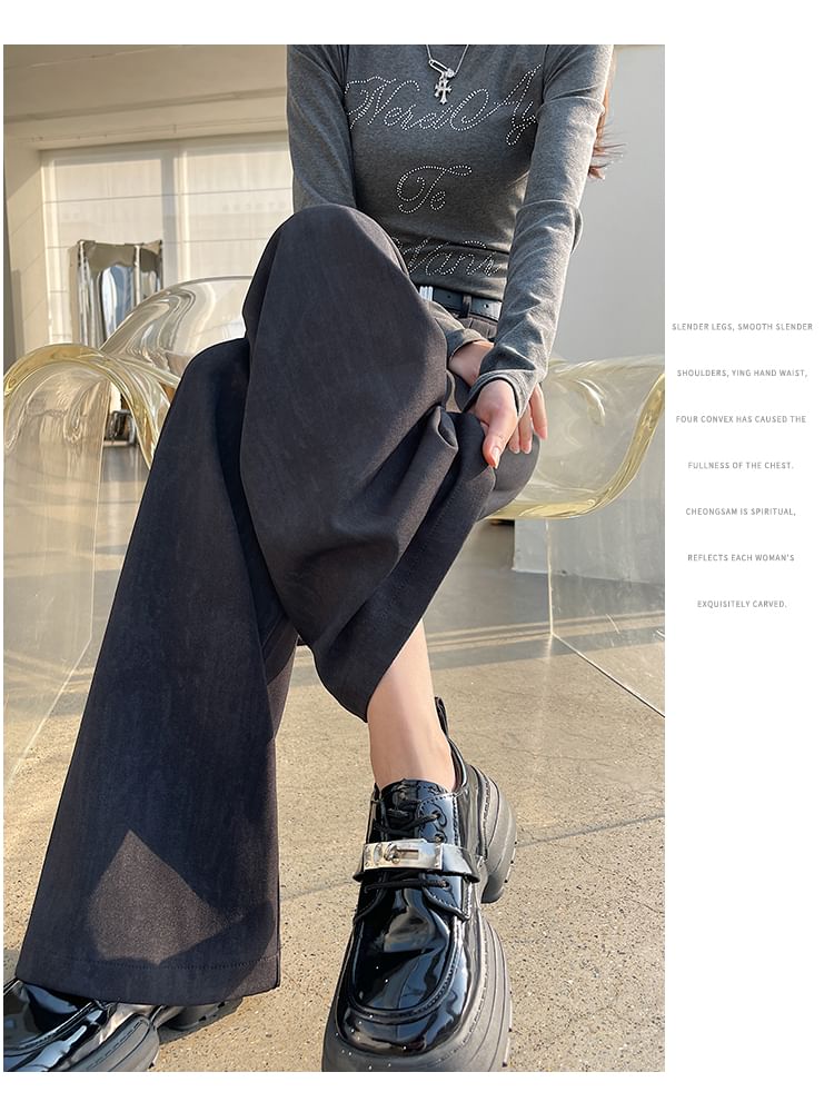 Leg Print Wide Pants Dress (Various High Waist Designs)