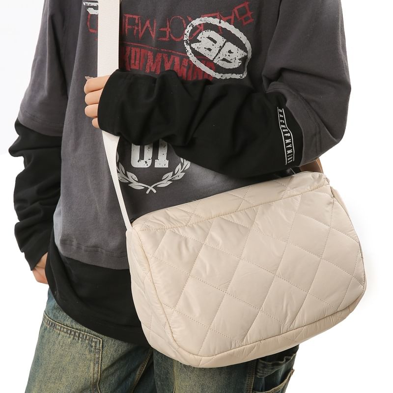 Bag Quilted Plain Crossbody