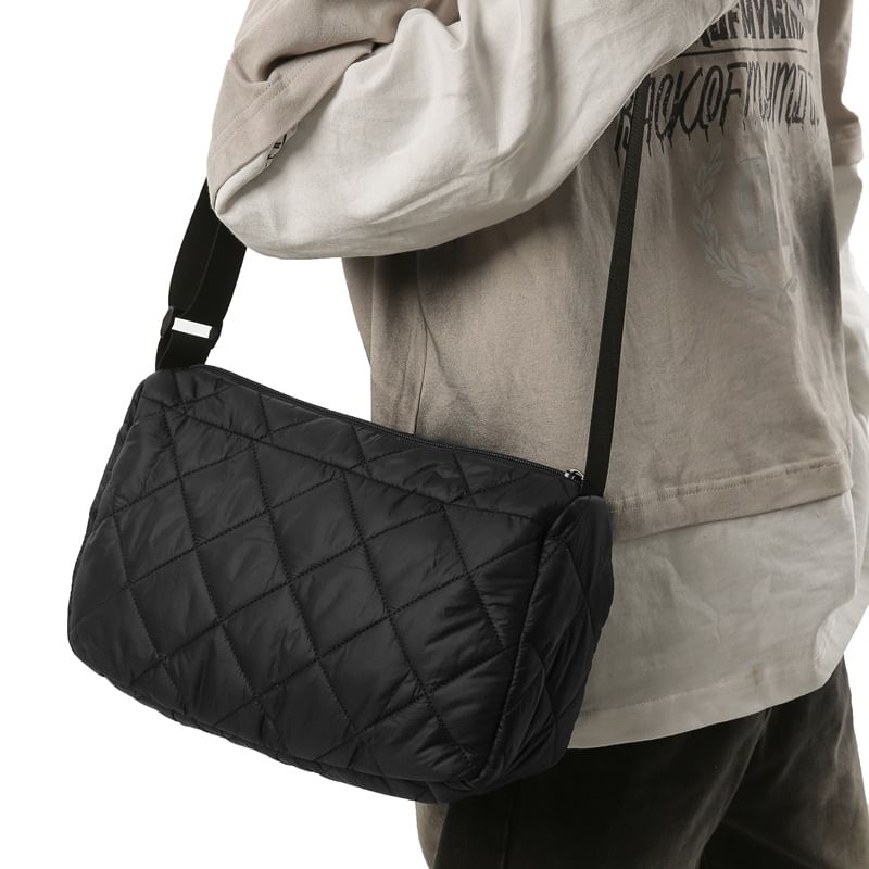 Bag Quilted Plain Crossbody