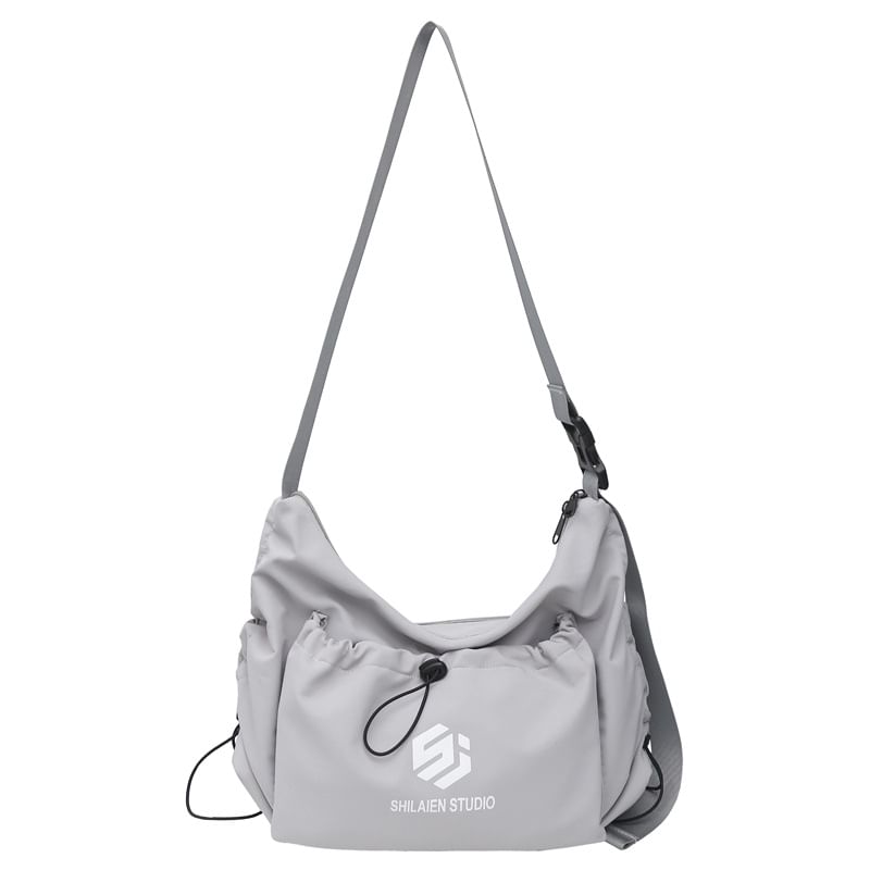 Crossbody Bag Lettering Drawstring