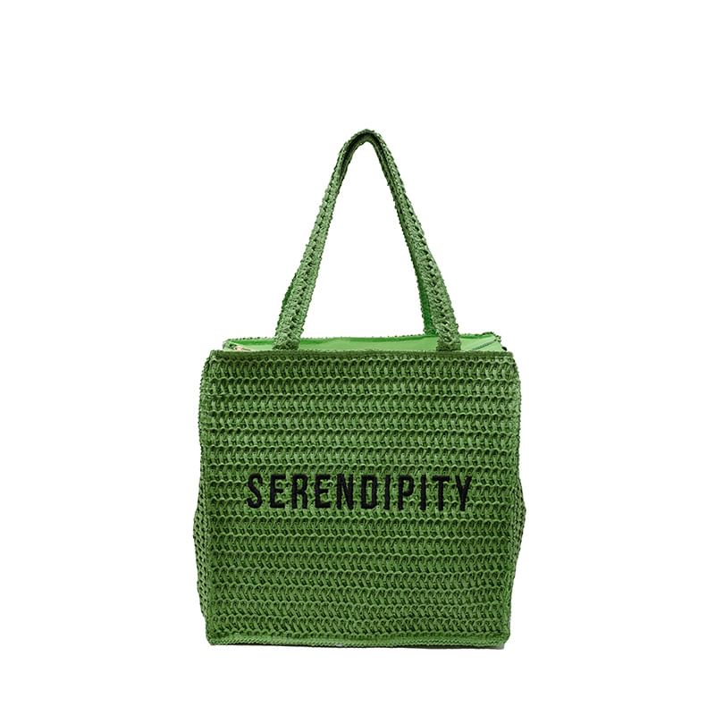 Bag Lettering Tote Woven