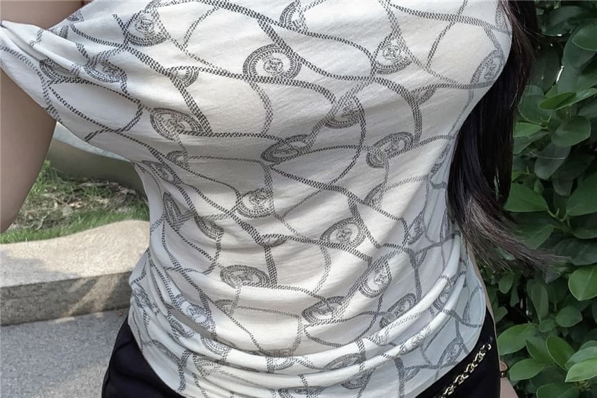 Plain Hot Pants Chained Waist High