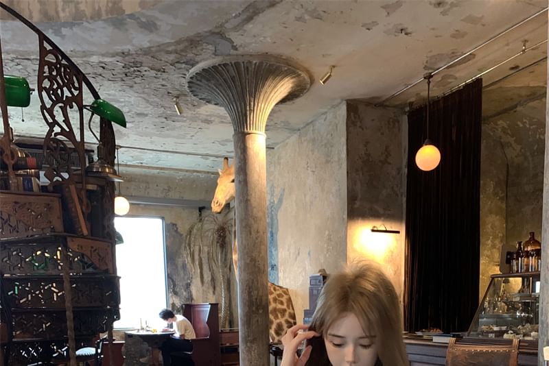 Slim Short-Sleeve High Mini / Skirt Fit A-Line Blouse Panel Waist Lace