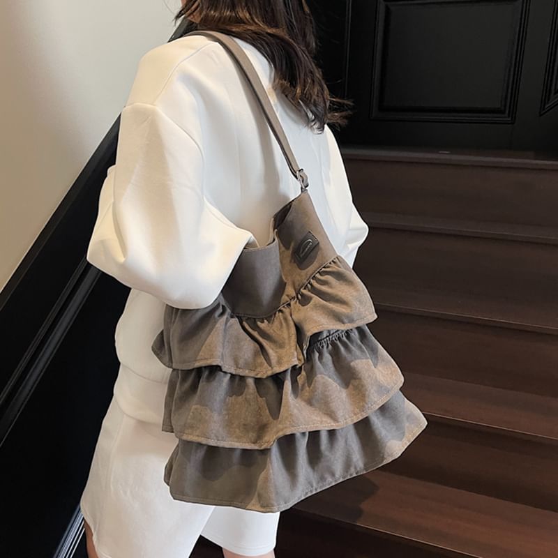 Tote Plain Ruffle Bag