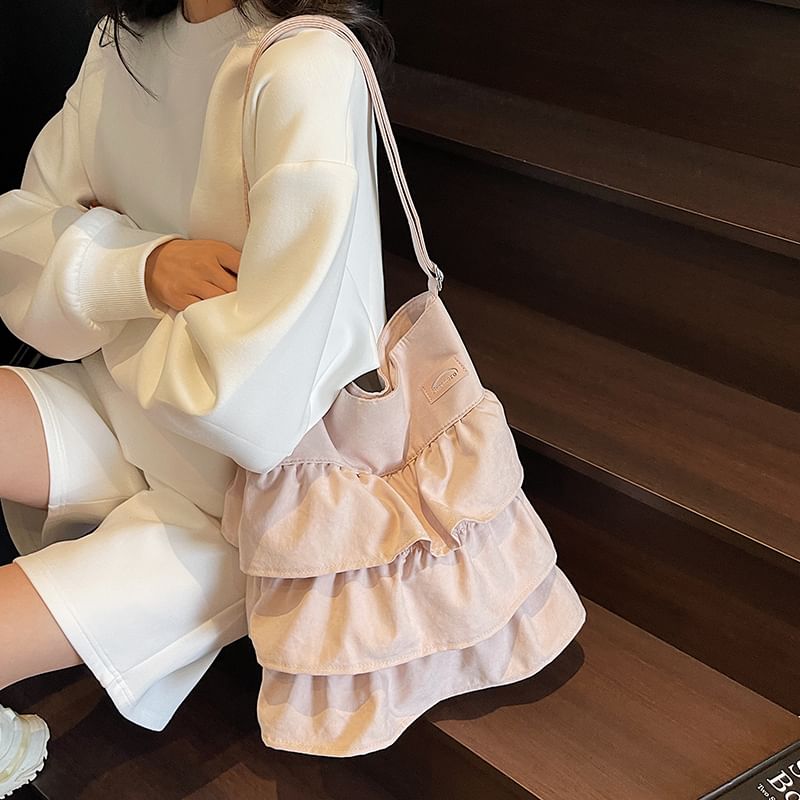 Tote Plain Ruffle Bag