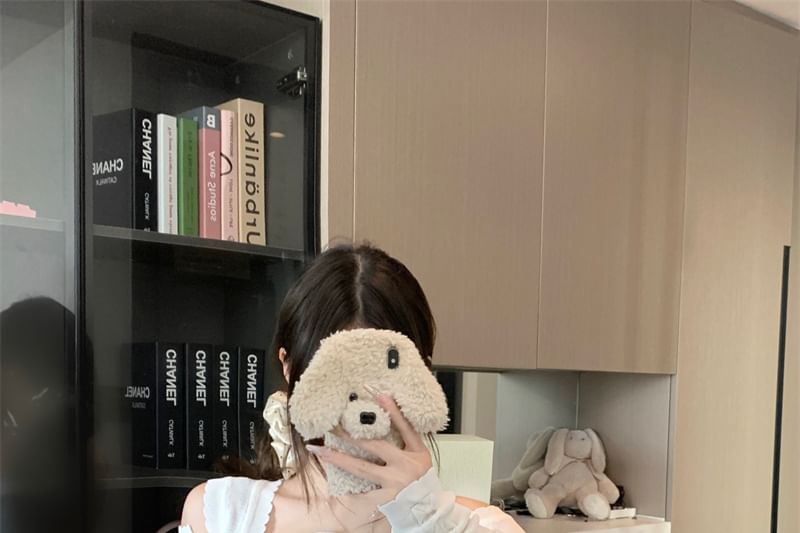 Sleeveless Plain Neck + Crop Cable Set: Top Scoop Cardigan Knit