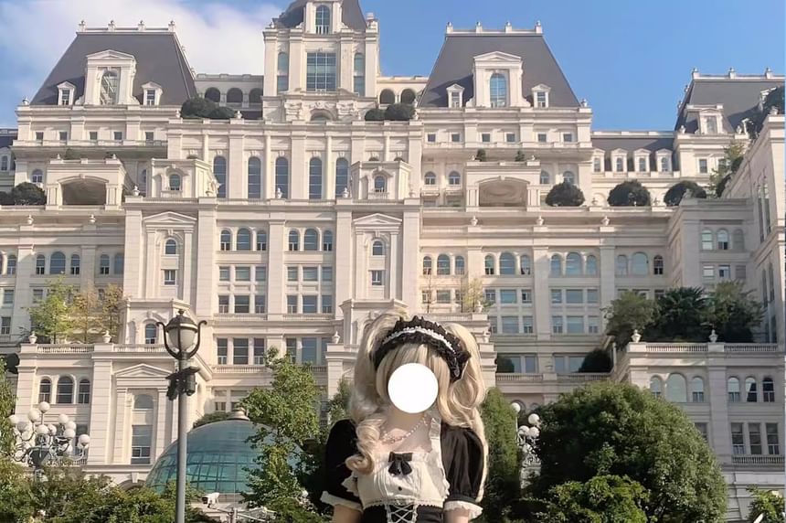 Spaghetti Strap Two Tone Bow Tiered Ruffle Trim A-Line Dress / Short-Sleeve Bolero Jacket / Set (Various Designs)