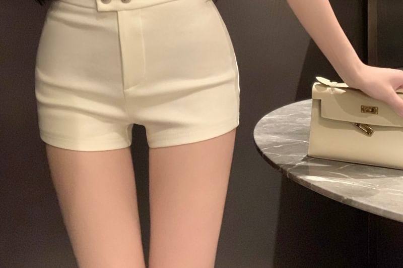 Hot High Pants Waist Plain