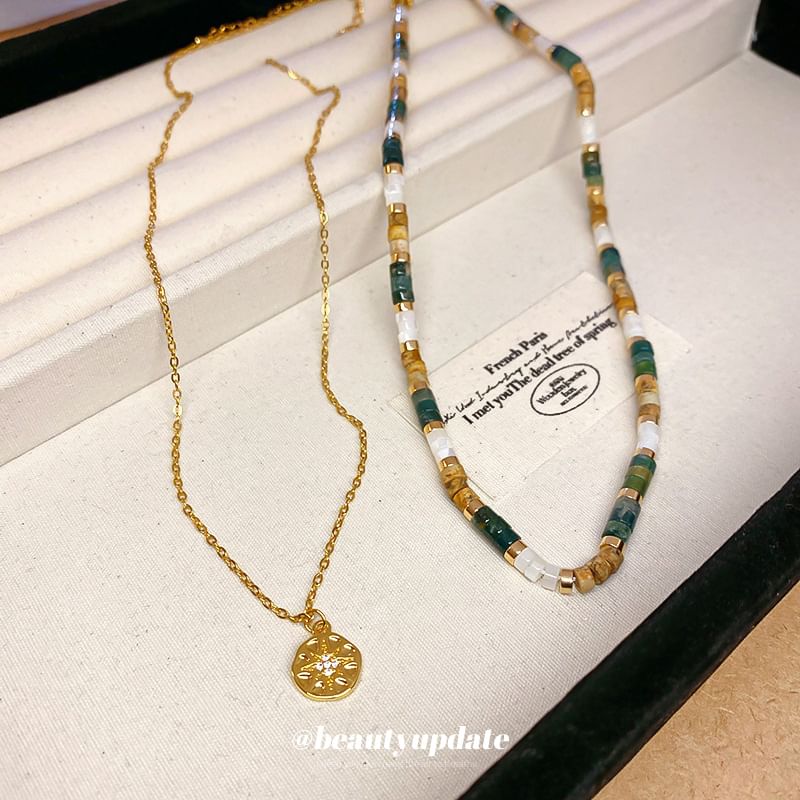 (Various / Gemstone Faux Designs) Alloy Necklace