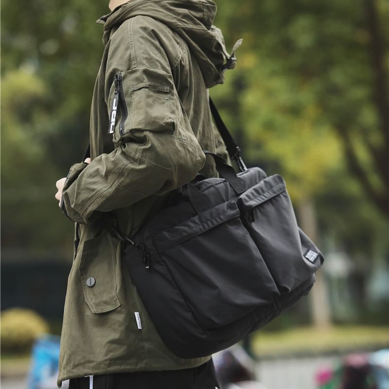 Crossbody Nylon Bag Multi-Pocket