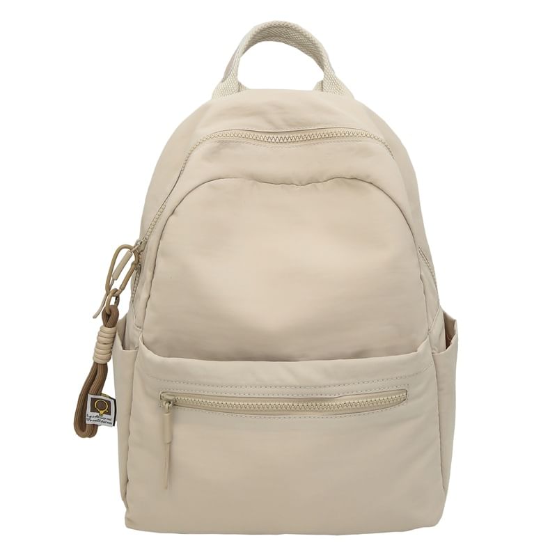 Backpack + Charm Bag Set: Nylon Laptop Plain