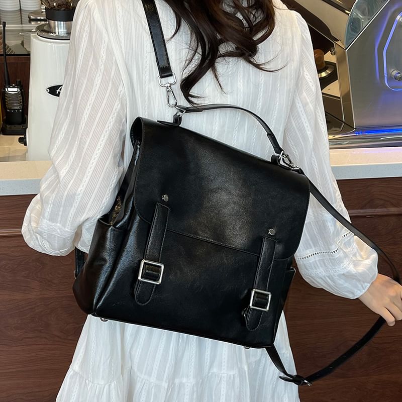 Leather Backpack Satchel Faux