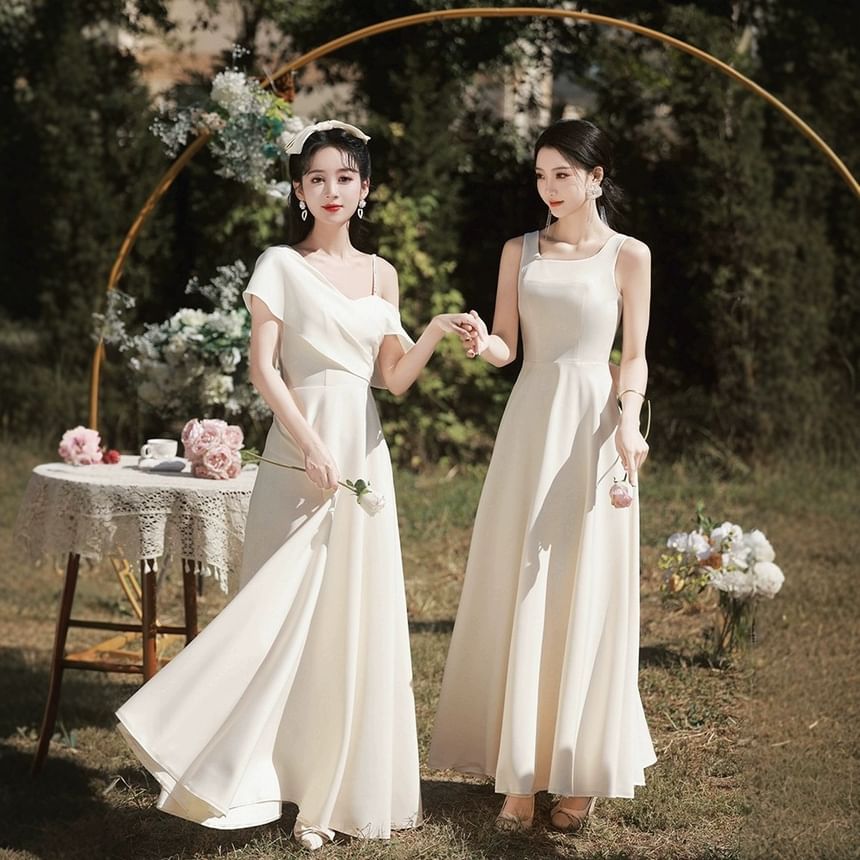 (Various Plain Designs) Gown Evening Bridesmaid