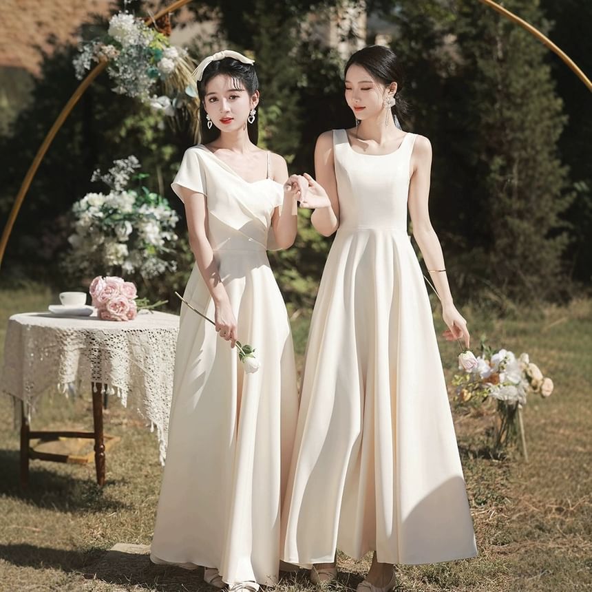 (Various Plain Designs) Gown Evening Bridesmaid