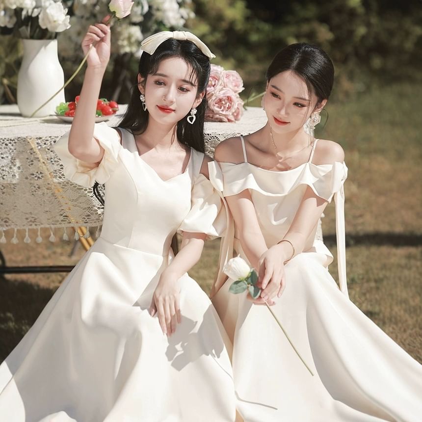 (Various Plain Designs) Gown Evening Bridesmaid