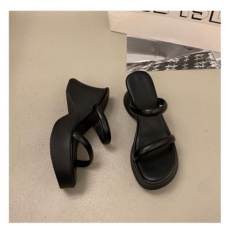 Slide Wedge Sandals Heel Platform