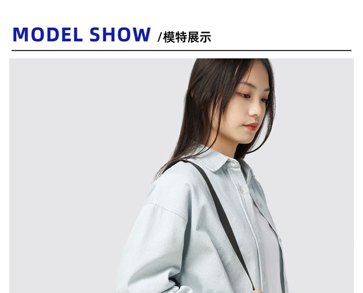 Nylon Crossbody Lettering Bag Print