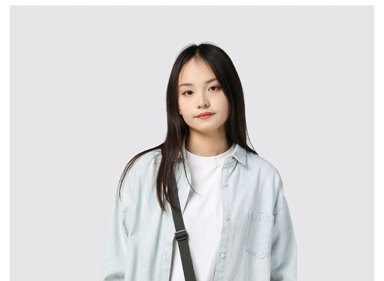 Nylon Crossbody Lettering Bag Print