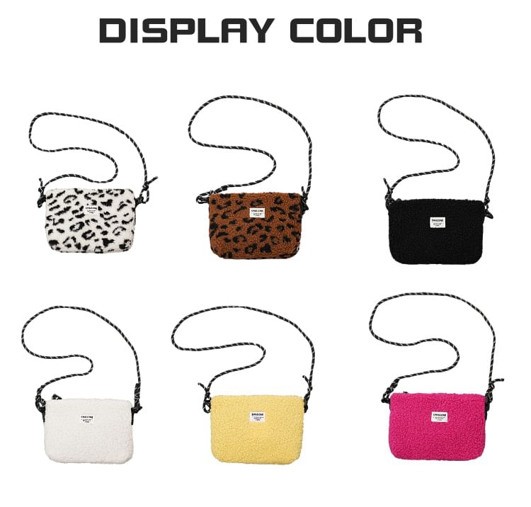 Bag Fleece Applique Crossbody
