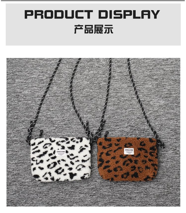 Bag Fleece Applique Crossbody