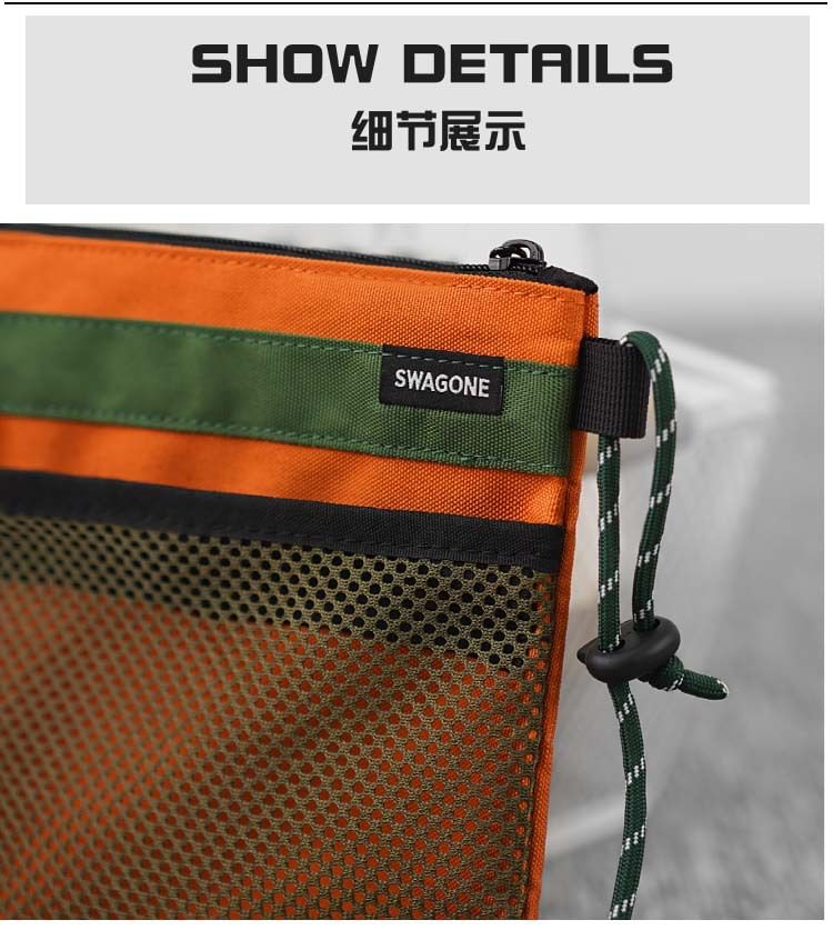 Mesh Two Tone Bag Crossbody Panel