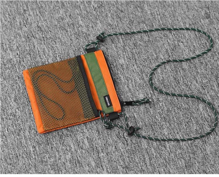 Mesh Two Tone Bag Crossbody Panel