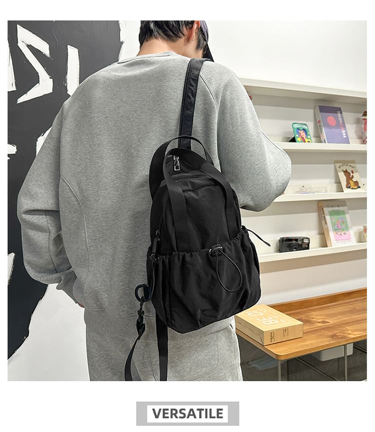 Bag Nylon Sling Drawstring Plain