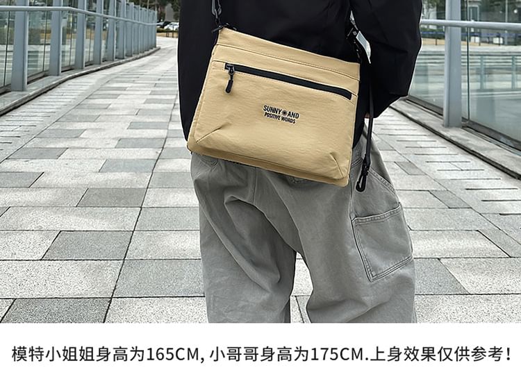 Nylon Bag Crossbody Print Lettering