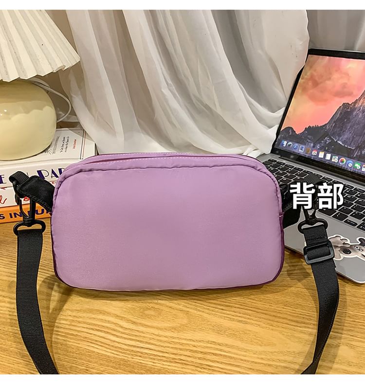 PVC Panel Bag Nylon Crossbody