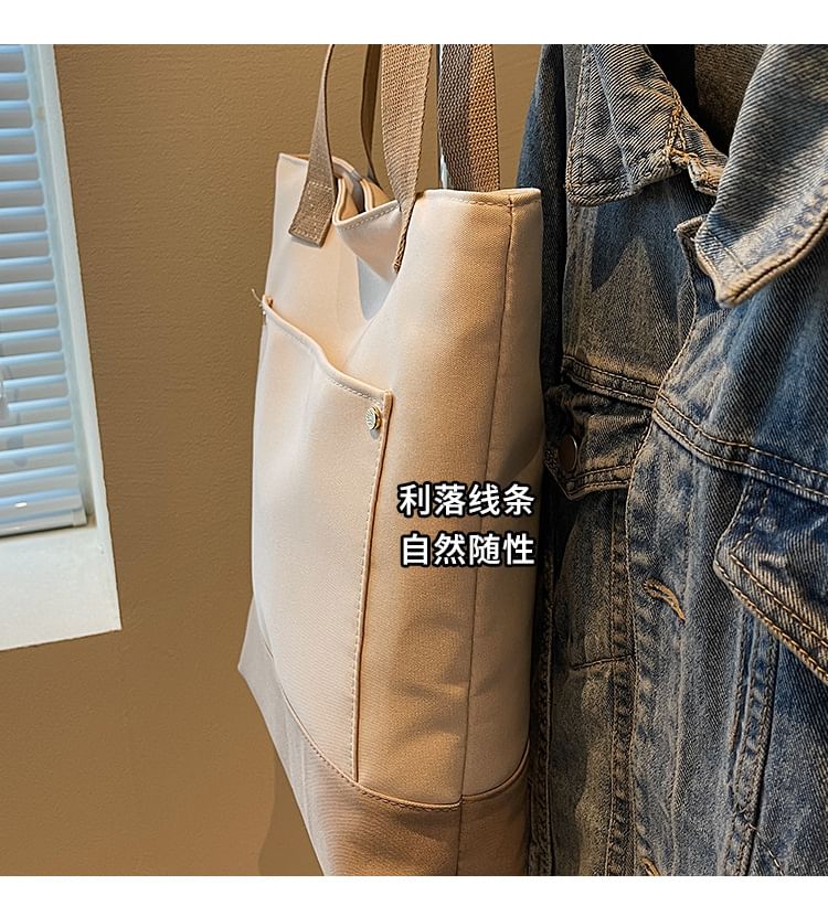 Canvas Bag Two Tone Tote
