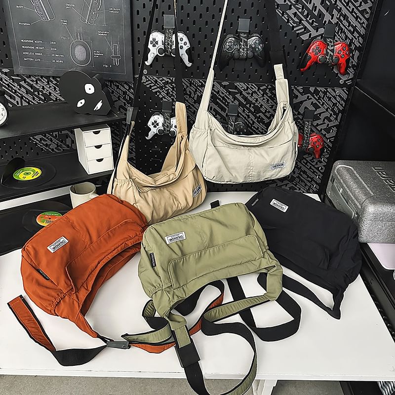 Bag Plain Nylon Crossbody