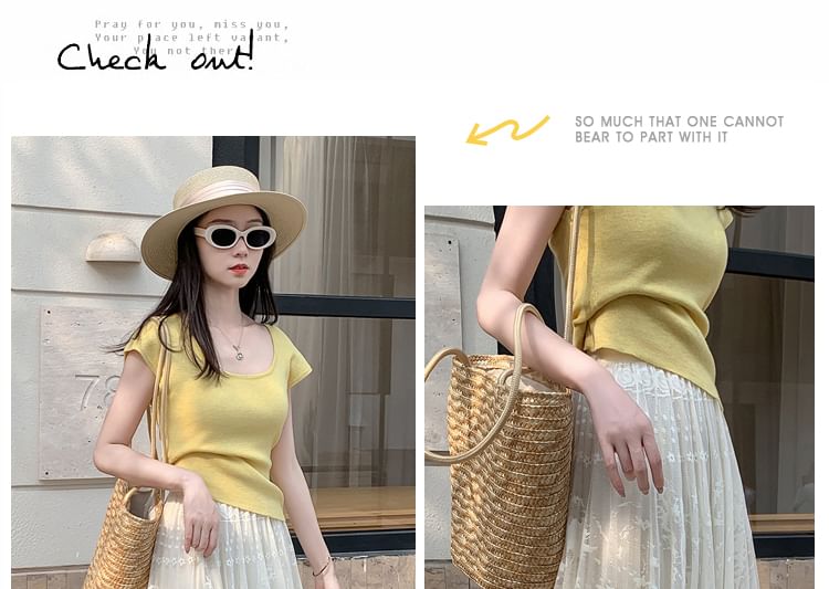 High Skirt Waist Lace A-Line Midi