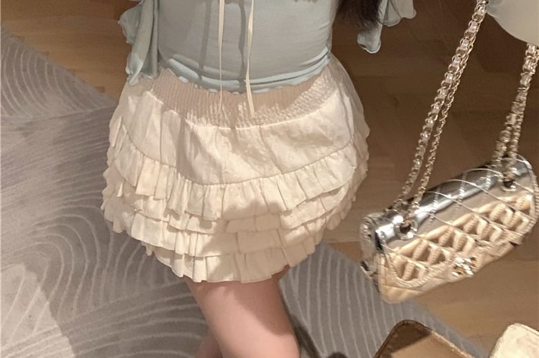 Light Plain / Lace Jacket Camisole Bow Edge Top Trim Lettuce