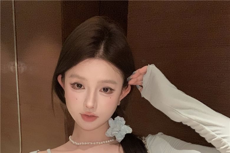 Light Plain / Lace Jacket Camisole Bow Edge Top Trim Lettuce