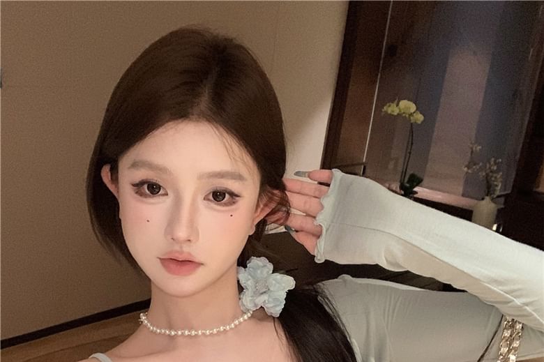 Light Plain / Lace Jacket Camisole Bow Edge Top Trim Lettuce