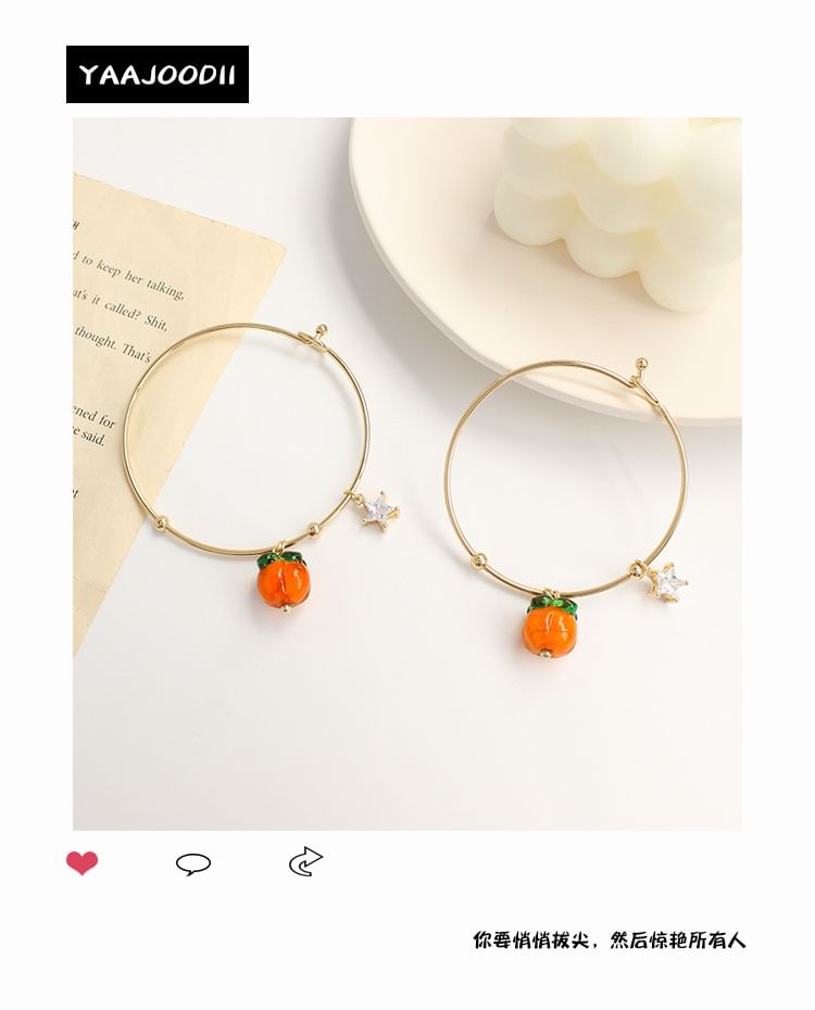 (Various Bangle Pendant Alloy Fruit Designs)