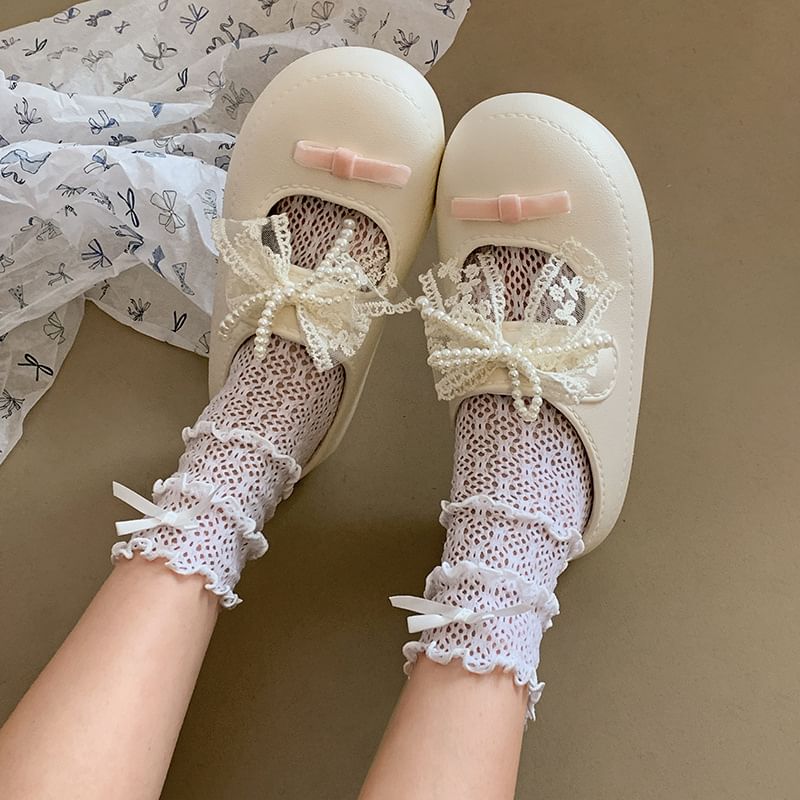 Beaded Sandals Faux Leather