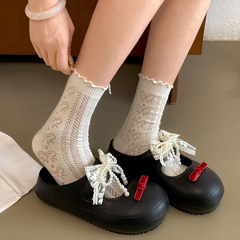 Beaded Sandals Faux Leather