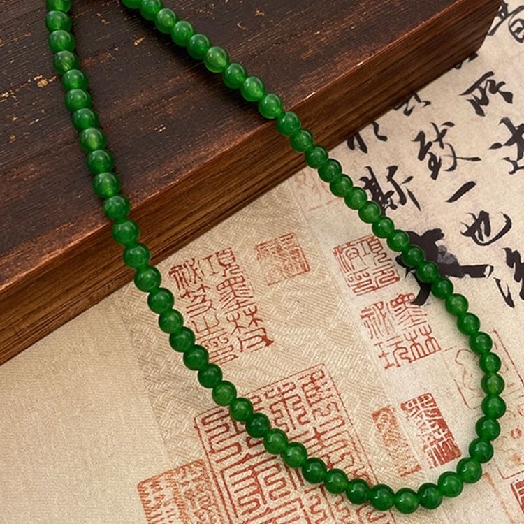 (Various Gemstone Choker Bead Faux Designs)