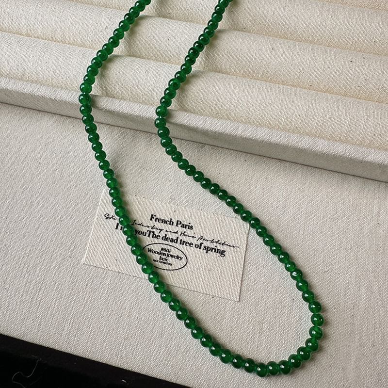 (Various Gemstone Choker Bead Faux Designs)