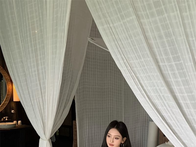 Fit Scoop Neck Top Mini Slim Plain Sleeveless Tank Dress Bodycon + Asymmetrical Set: