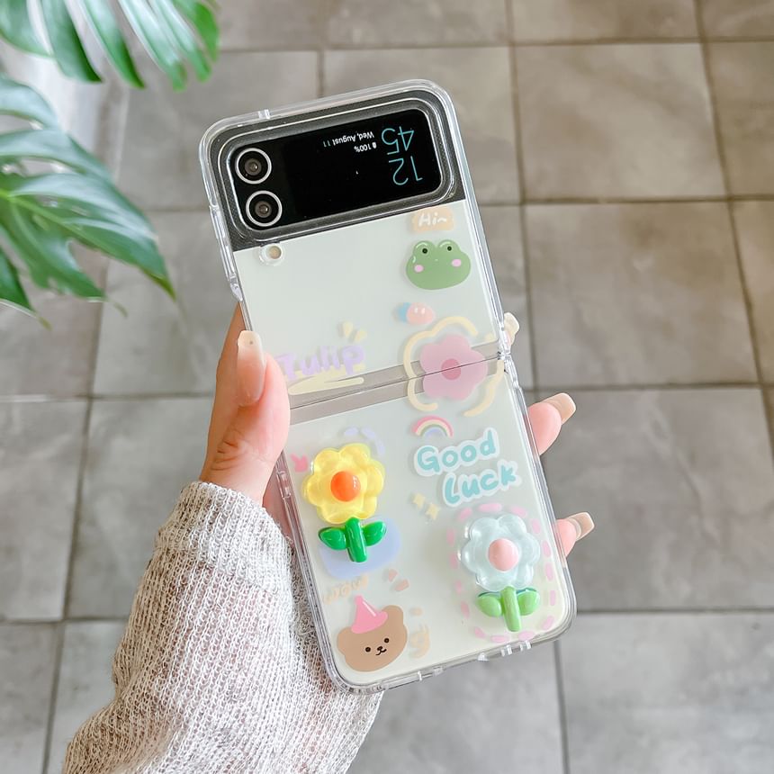 / Butterfly Phone Case Floral Strap Set