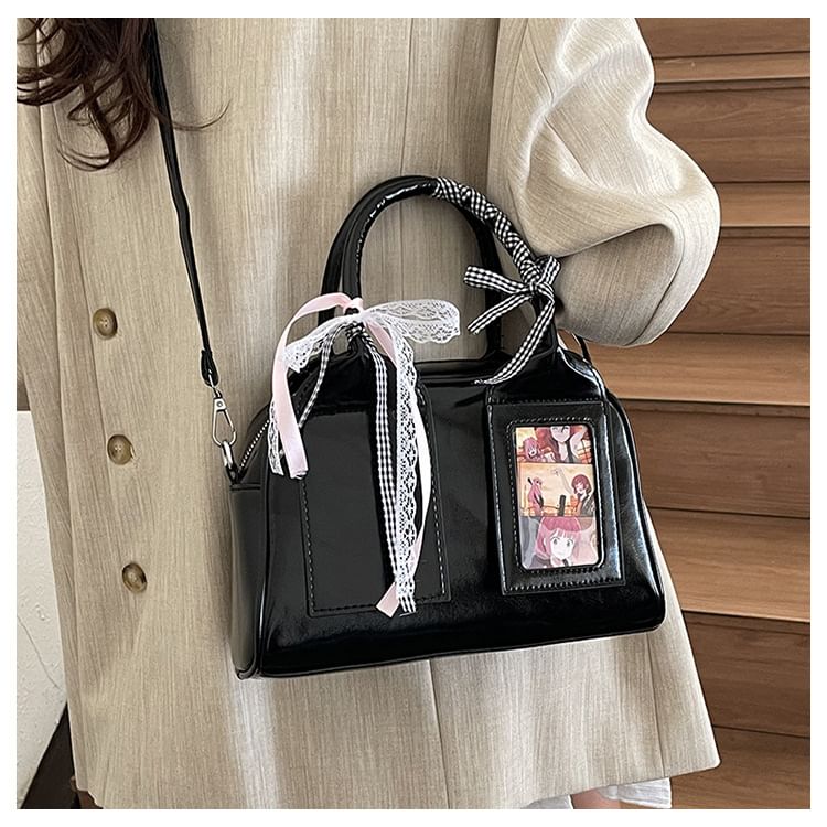 Leather Faux Crossbody Bag